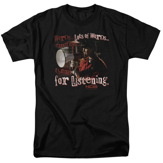 Ncis Thanks For Listening Mens T Shirt Black