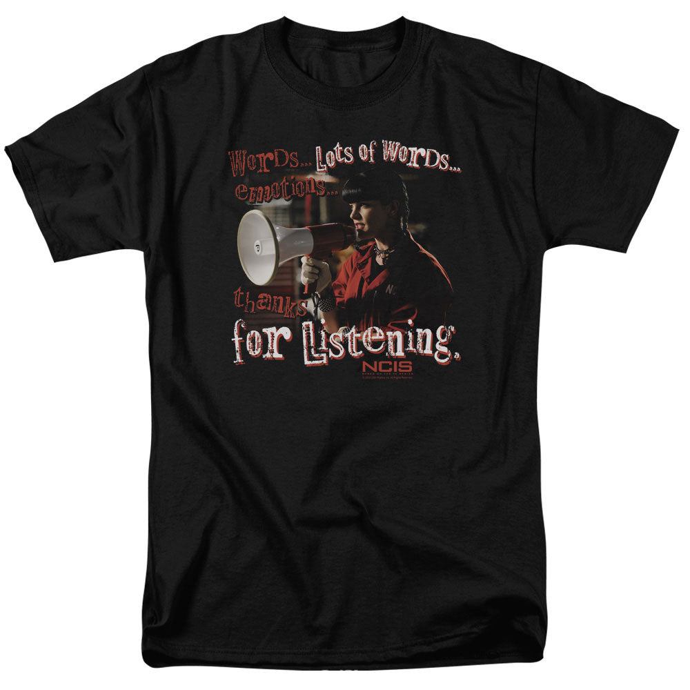 Ncis Thanks For Listening Mens T Shirt Black