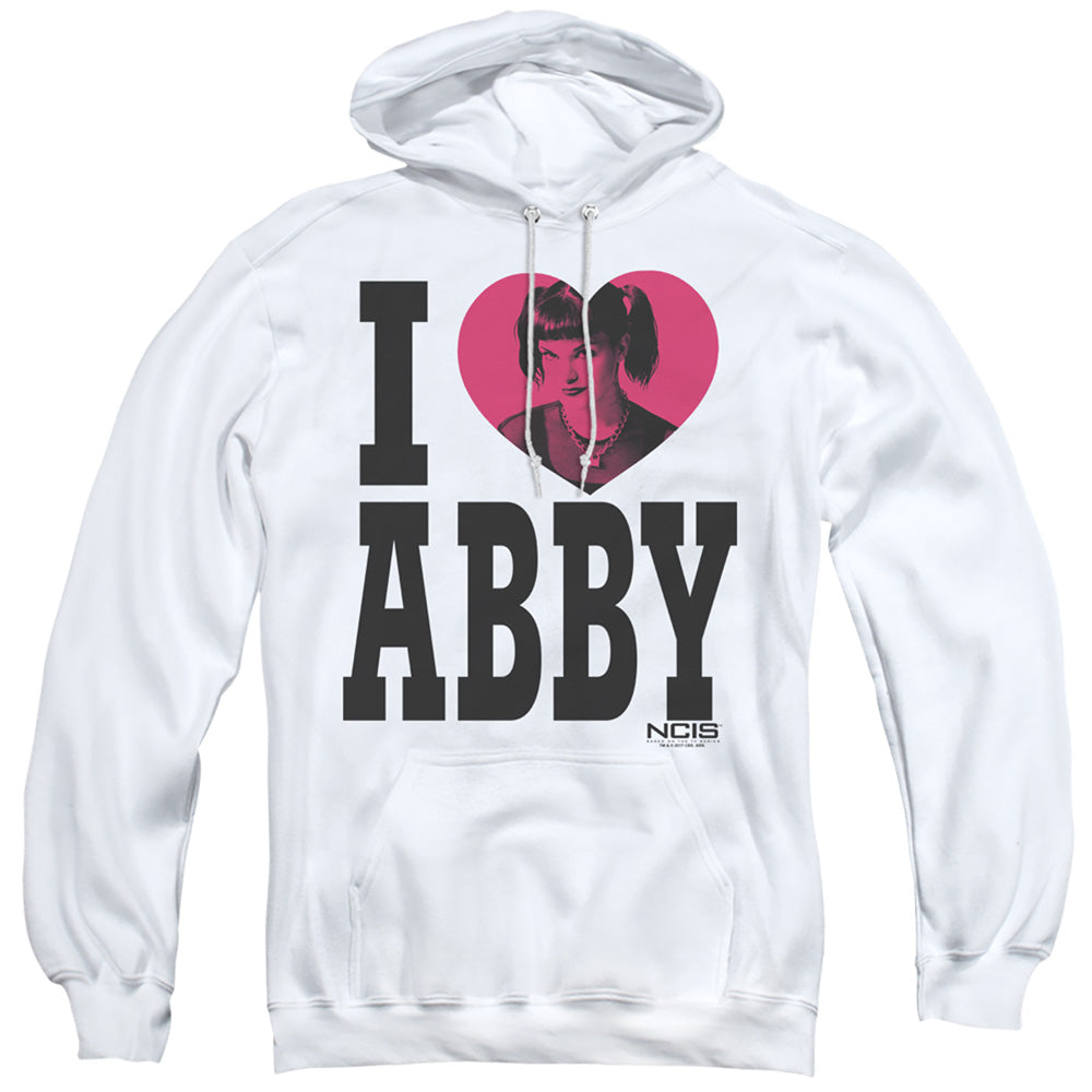 Ncis I Heart Abby Mens Hoodie White