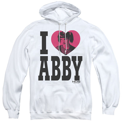 Ncis I Heart Abby Mens Hoodie White