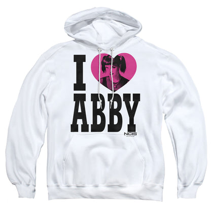 Ncis I Heart Abby Mens Hoodie White
