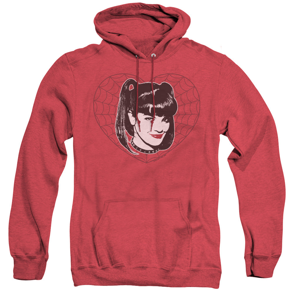 Ncis Abby Heart Heather Mens Hoodie Red