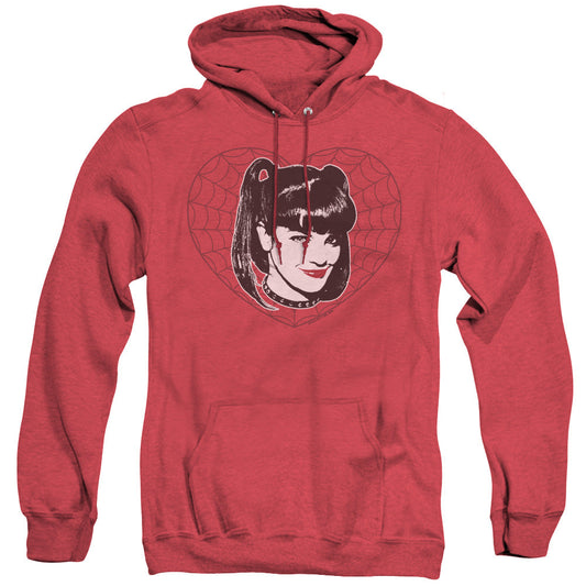 Ncis Abby Heart Heather Mens Hoodie Red