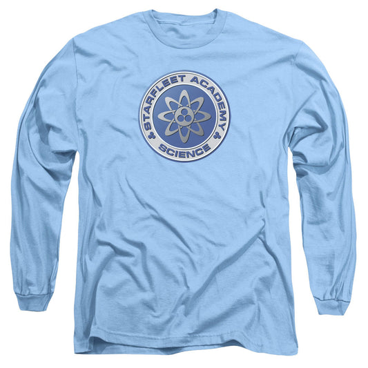 Star Trek Science Mens Long Sleeve Shirt Carolina Blue Officially Licensed