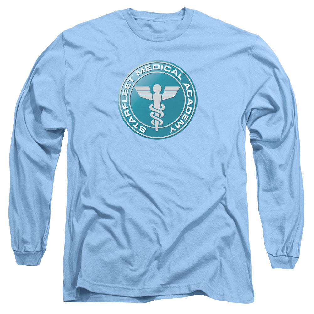Star Trek Medical Mens Long Sleeve Shirt Carolina Blue Officially Licensed