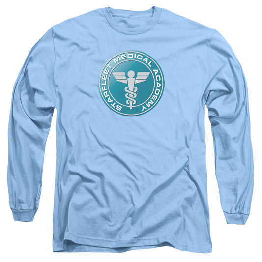 Star Trek Medical Mens Long Sleeve Shirt Carolina Blue Officially Licensed