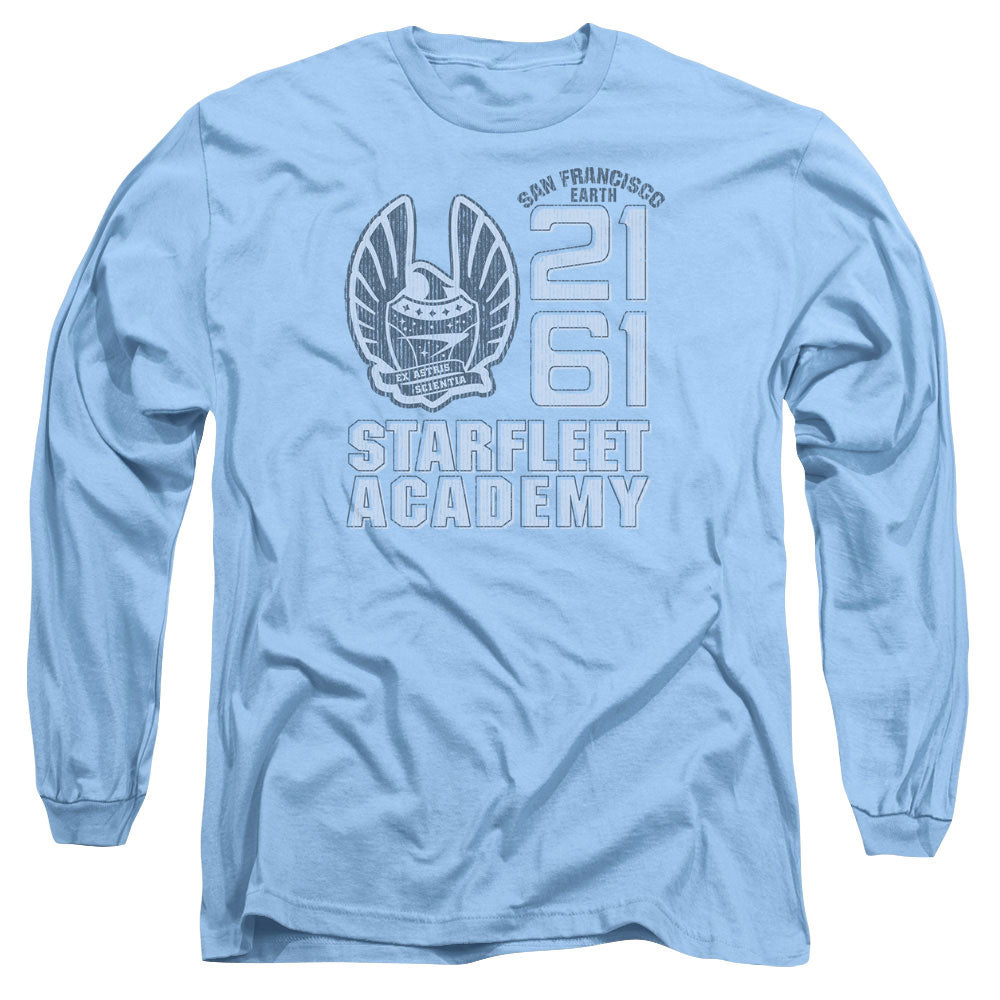 Star Trek 2161 Mens Long Sleeve Shirt Carolina Blue Officially Licensed