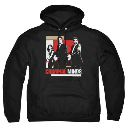 Criminal Minds Guns Drawn Mens Hoodie Black