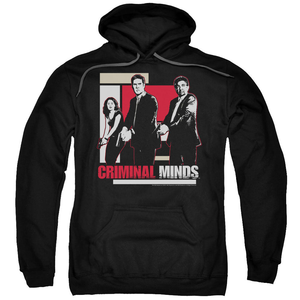 Criminal Minds Guns Drawn Mens Hoodie Black