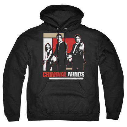 Criminal Minds Guns Drawn Mens Hoodie Black
