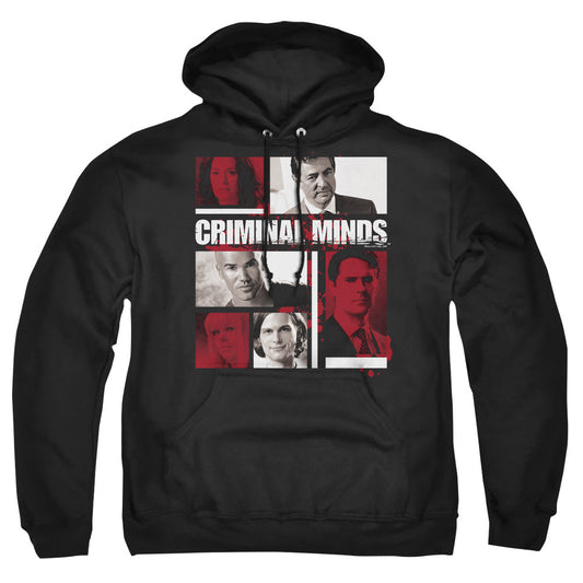 Criminal Minds Character Boxes Mens Hoodie Black