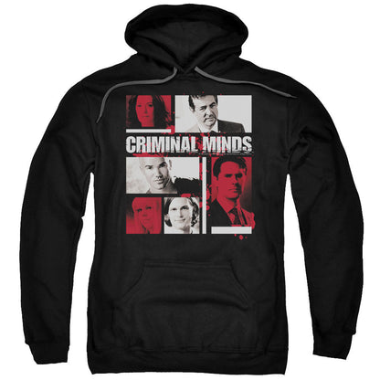 Criminal Minds Character Boxes Mens Hoodie Black