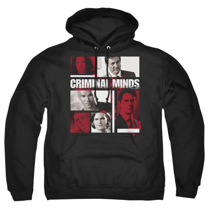 Criminal Minds Character Boxes Mens Hoodie Black
