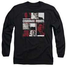 Load image into Gallery viewer, Criminal Minds Character Boxes Mens Long Sleeve Shirt Black Officially Licensed

