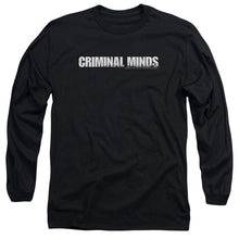 Load image into Gallery viewer, Criminal Minds Logo Mens Long Sleeve Shirt Black Officially Licensed
