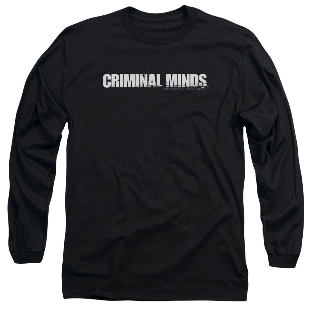 Criminal Minds Logo Mens Long Sleeve Shirt Black Officially Licensed