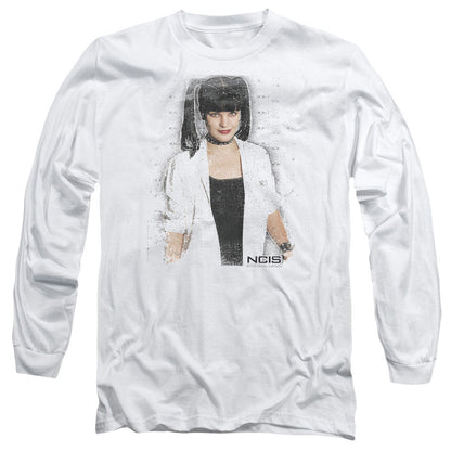 Ncis Abby Skulls Mens Long Sleeve Shirt White