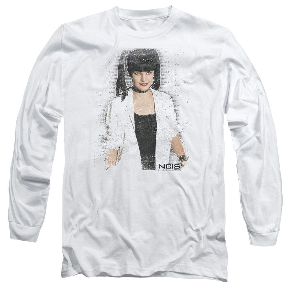 Ncis Abby Skulls Mens Long Sleeve Shirt White