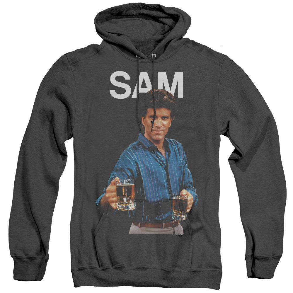 Cheers Sam Heather Mens Hoodie Black