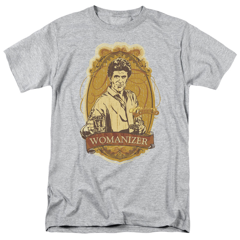 Cheers Womanizer Mens T Shirt Athletic Heather