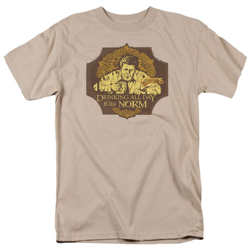 Cheers The Norm Mens T Shirt Sand
