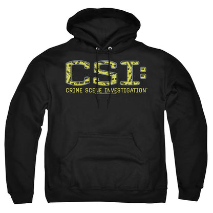Csi Collage Logo Mens Hoodie Black