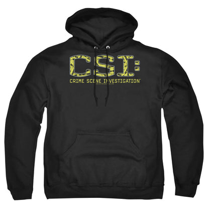 Csi Collage Logo Mens Hoodie Black