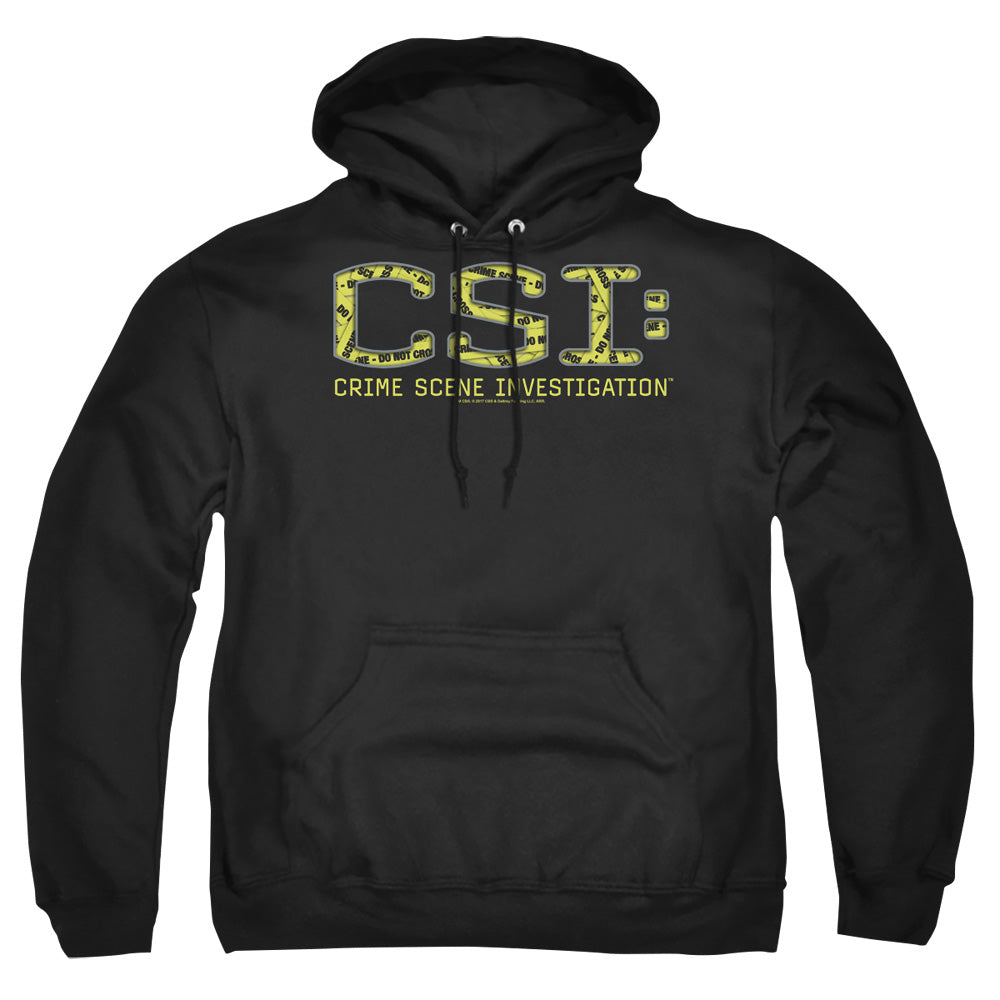 Csi Collage Logo Mens Hoodie Black