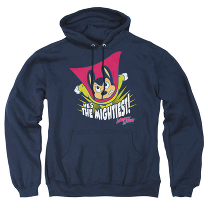 Mighty Mouse The Mightiest Mens Hoodie Navy