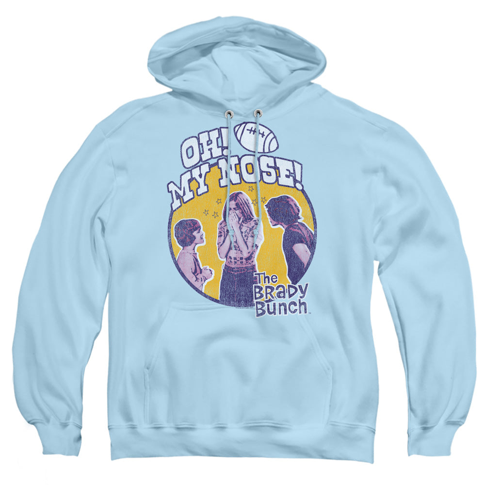Brady Bunch My Nose Mens Hoodie Light Blue
