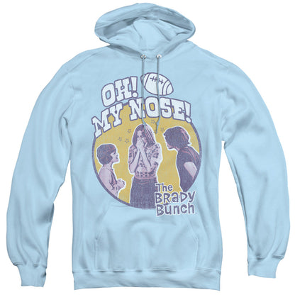 Brady Bunch My Nose Mens Hoodie Light Blue