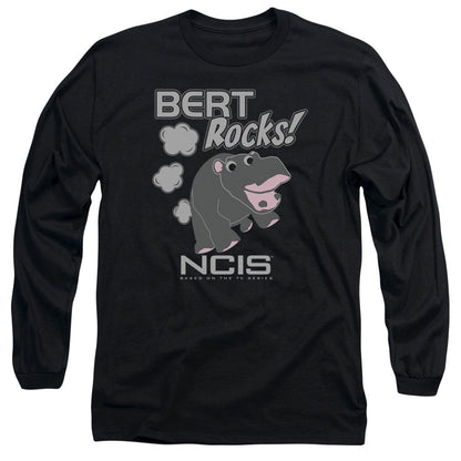 Ncis Bert Rocks Mens Long Sleeve Shirt Black