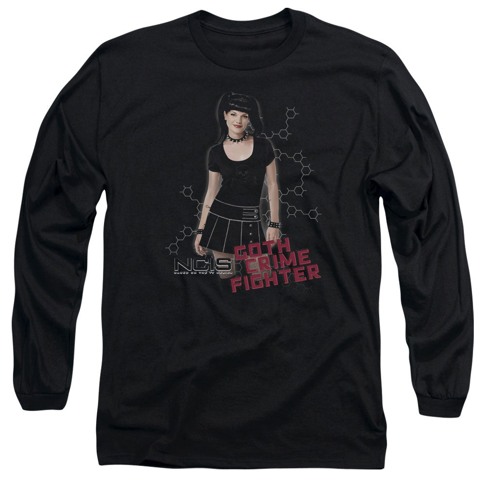 Ncis Goth Crime Fighter Mens Long Sleeve Shirt Black