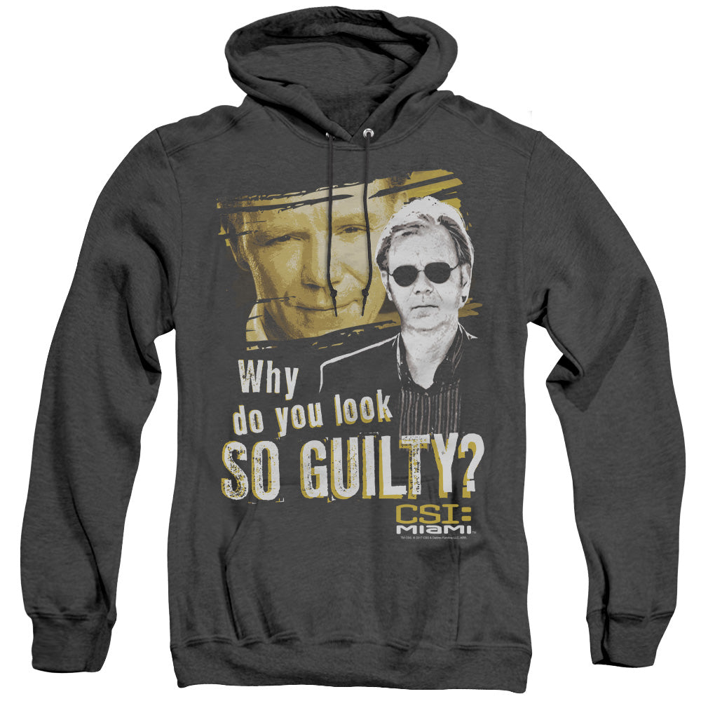 Csi Miami So Guilty Heather Mens Hoodie Black