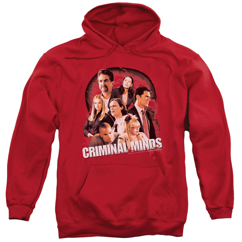 Criminal Minds Brain Trust Mens Hoodie Red