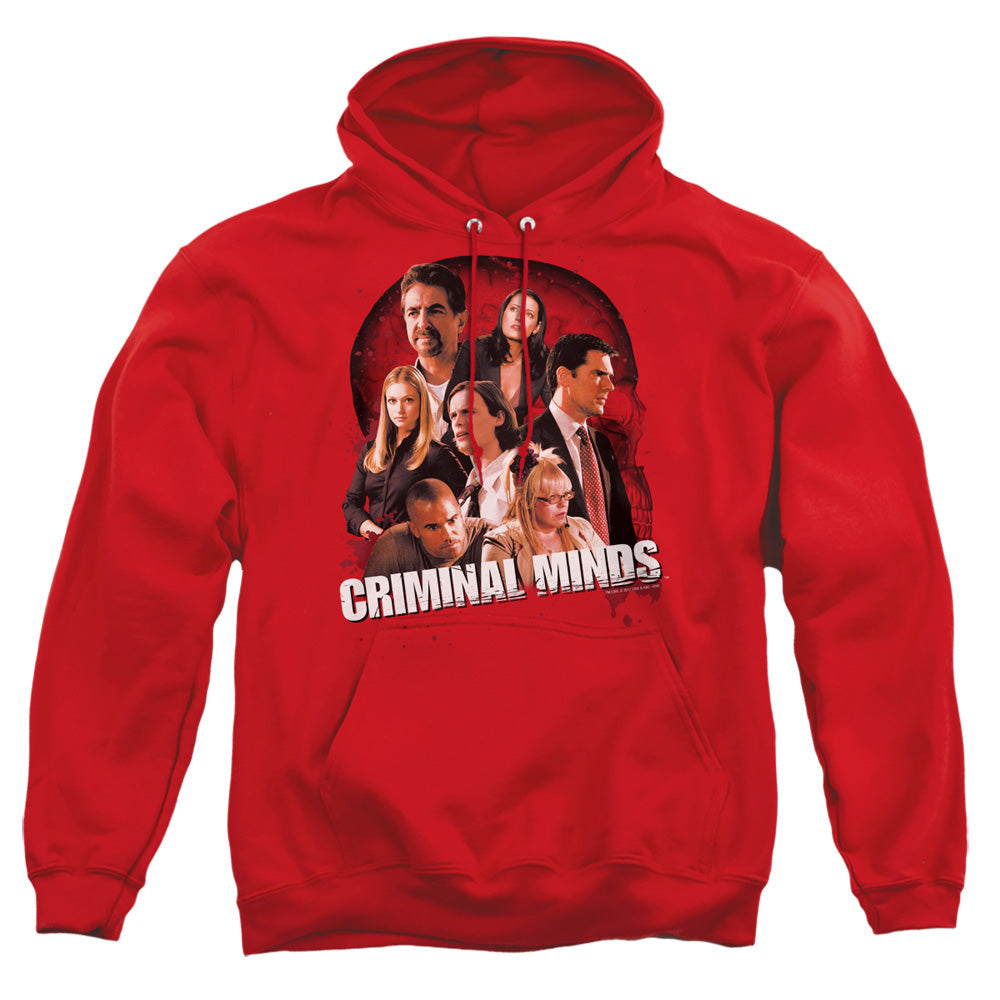 Criminal Minds Brain Trust Mens Hoodie Red