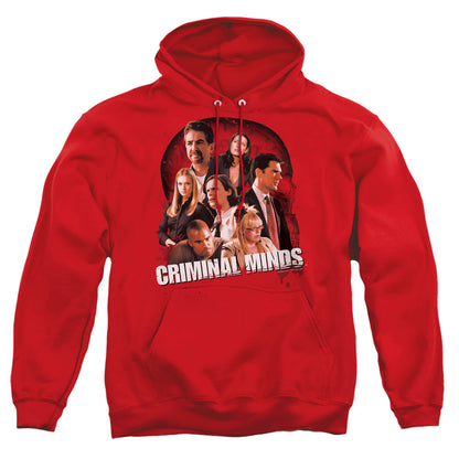 Criminal Minds Brain Trust Mens Hoodie Red