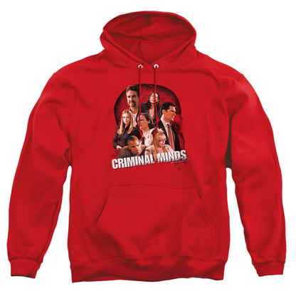 Criminal Minds Brain Trust Mens Hoodie Red