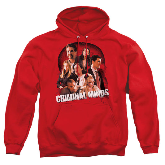 Criminal Minds Brain Trust Mens Hoodie Red
