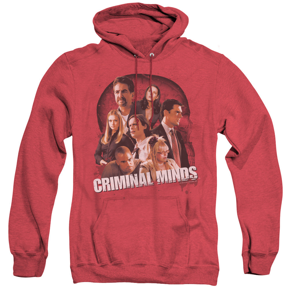 Criminal Minds Brain Trust Heather Mens Hoodie Red