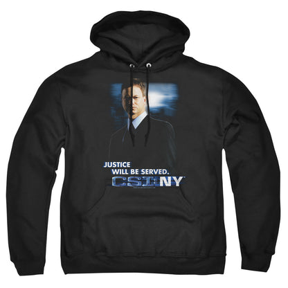 Csi:Ny Justice Served Mens Hoodie Black
