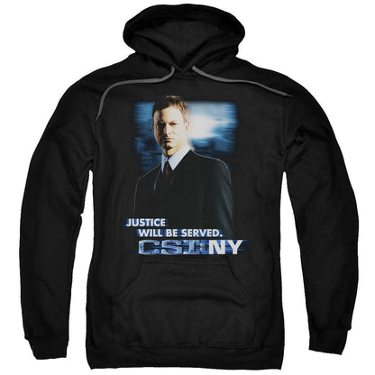 Csi:Ny Justice Served Mens Hoodie Black