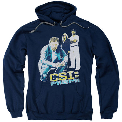Csi:Miami In Perspective Mens Hoodie Navy