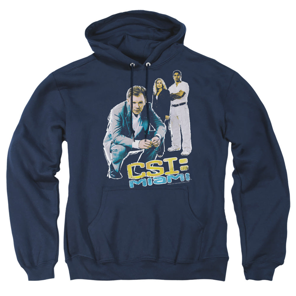 Csi:Miami In Perspective Mens Hoodie Navy