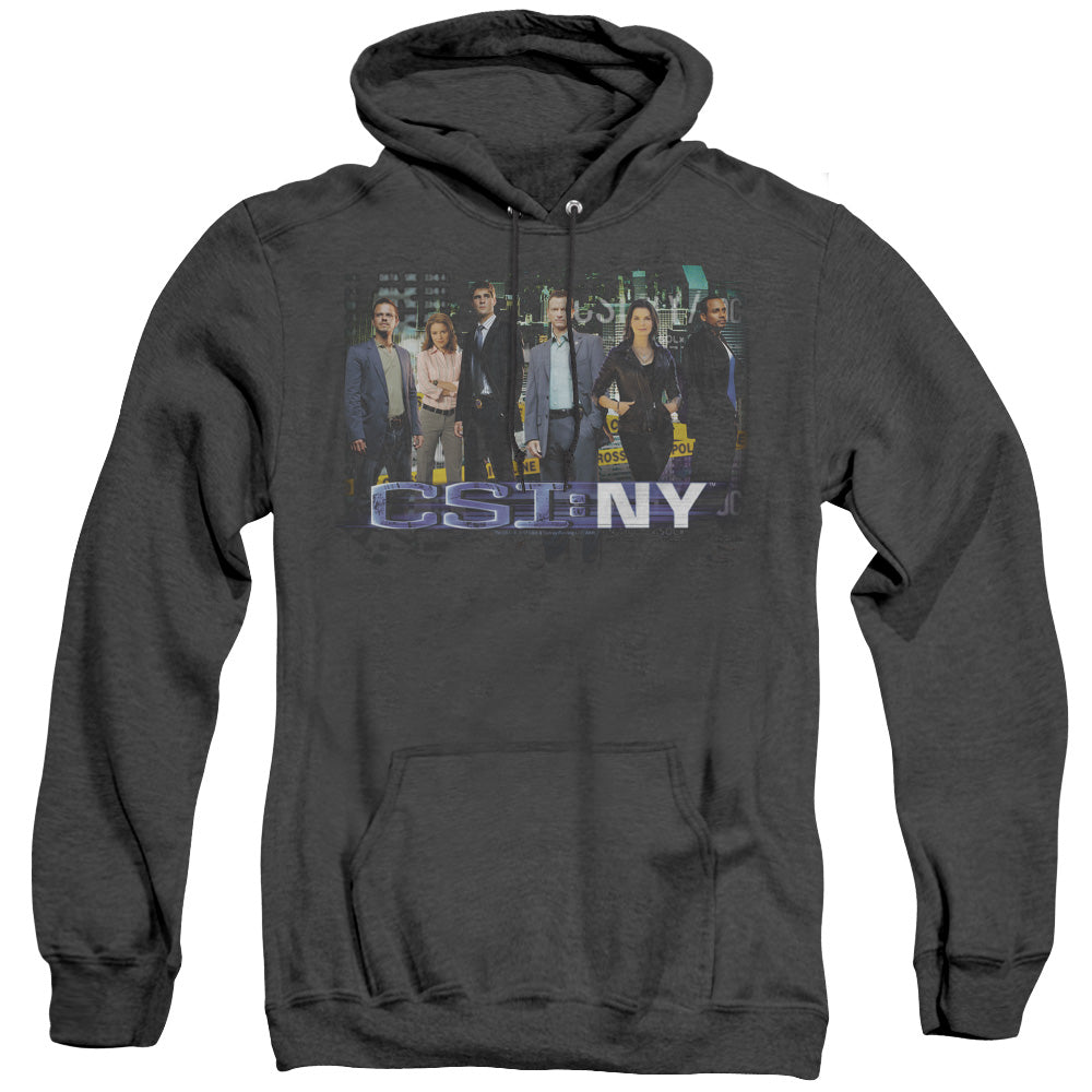 Csi Ny Cast Heather Mens Hoodie Black