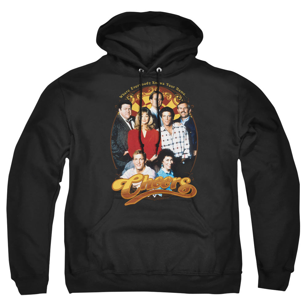 Cheers Group Shot Mens Hoodie Black