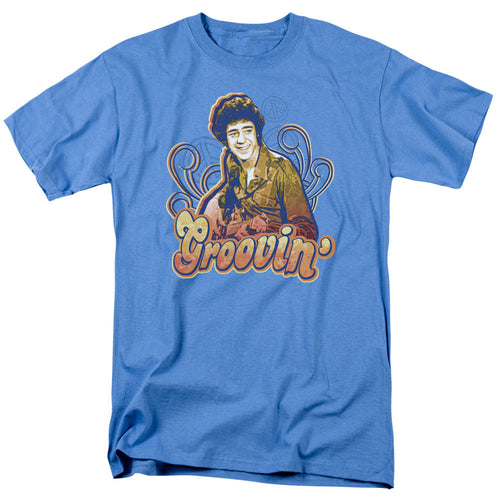 Brady Bunch Groovin Mens T Shirt Carolina Blue