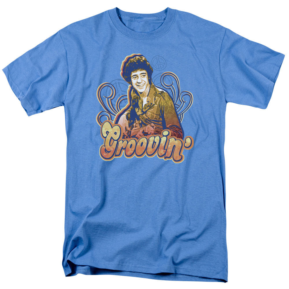 Brady Bunch Groovin Mens T Shirt Carolina Blue