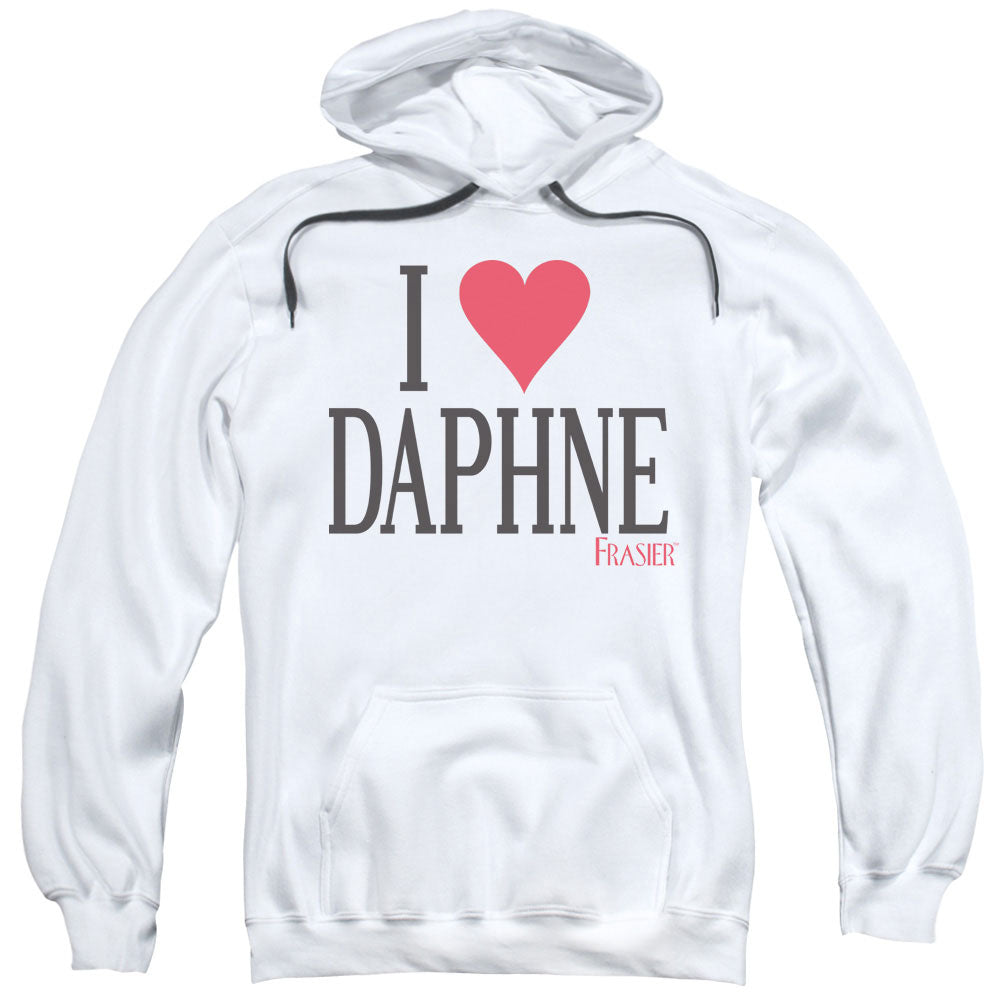 Frasier I Heart Daphne Mens Hoodie White