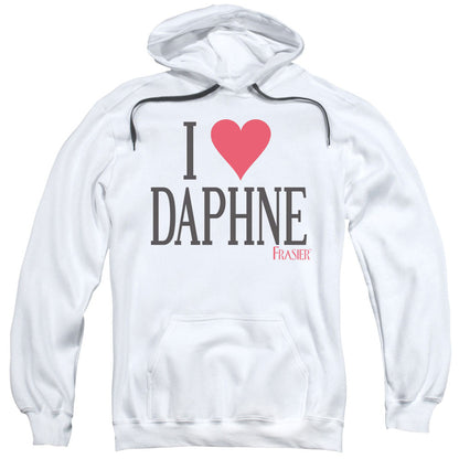 Frasier I Heart Daphne Mens Hoodie White